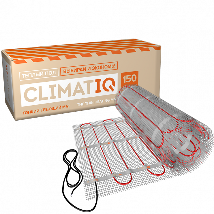 Тонкий самоклеящийся греющий мат CLIMATIQ MAT 20м²